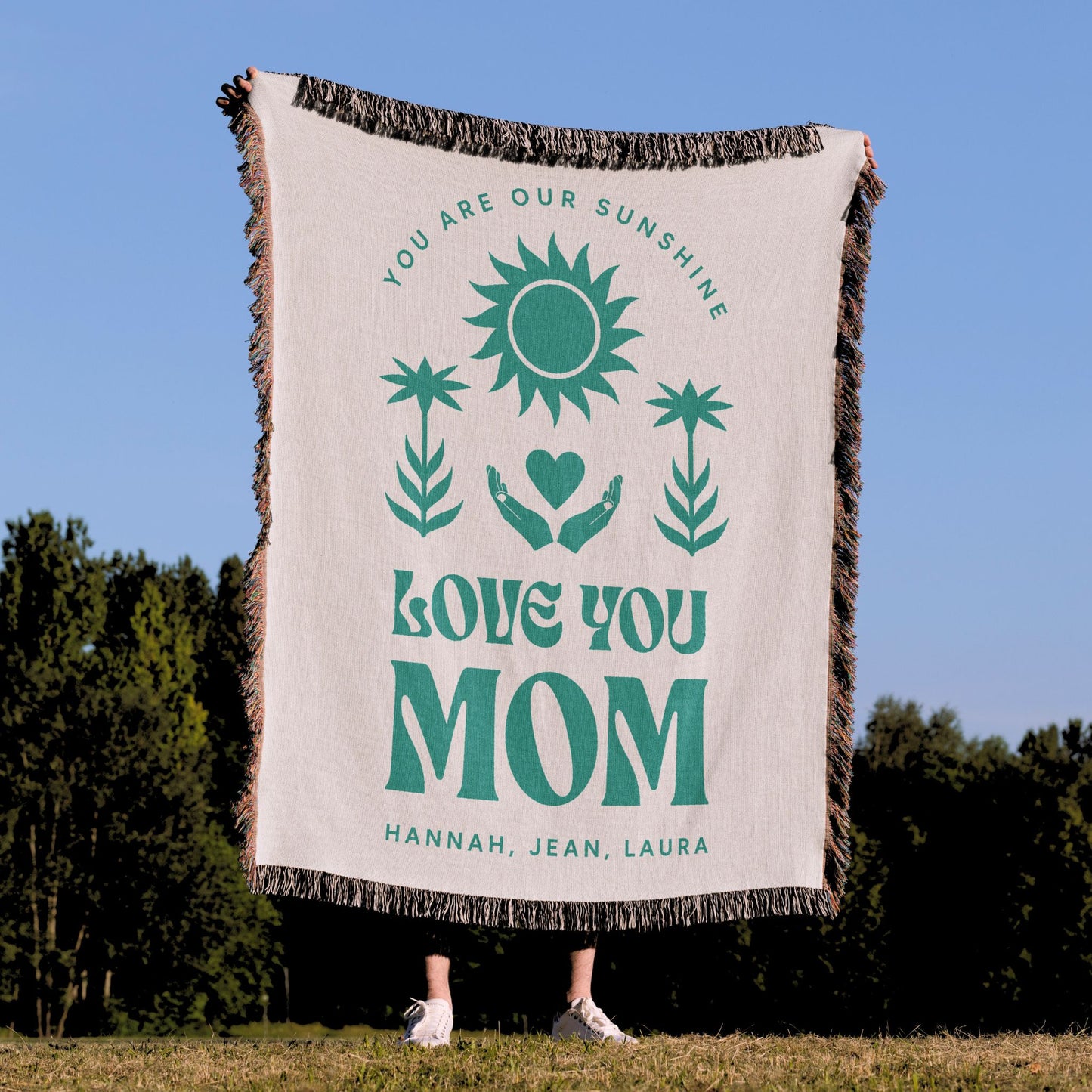 You Are Our Sunshine Woven Blanket