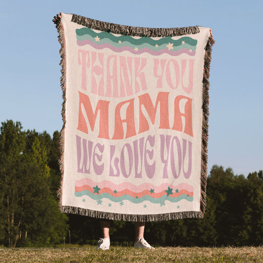 Groovy Mama Woven Blanket