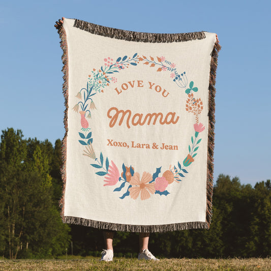 Sweet Laurel Love You Mama Woven Blanket