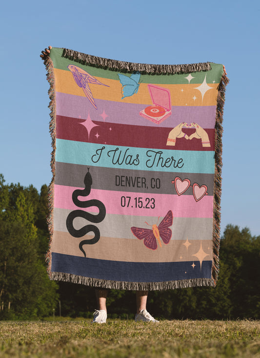 Personalized Eras Woven Blankets for Swifties