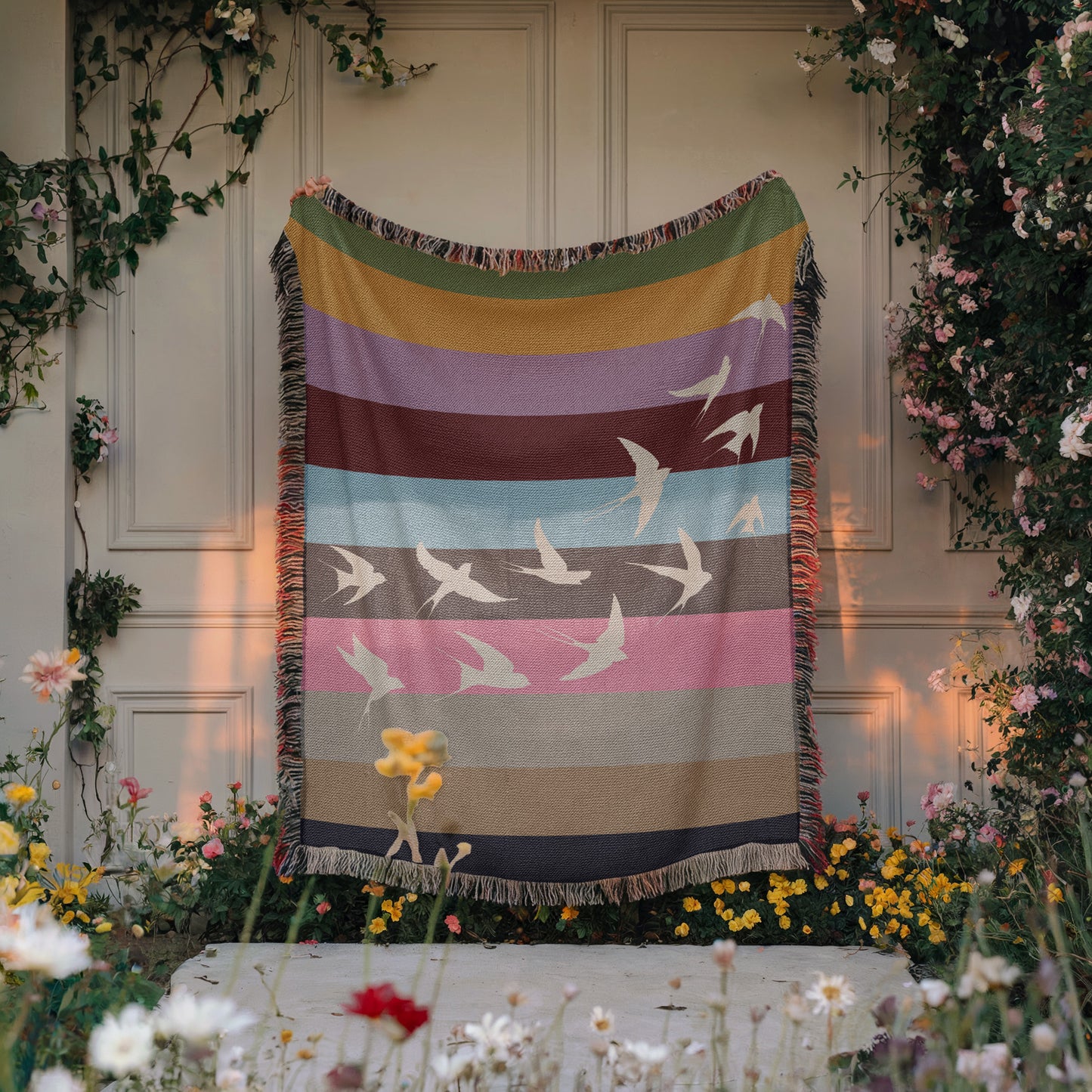 Through The Eras Woven Blankets for Swifties