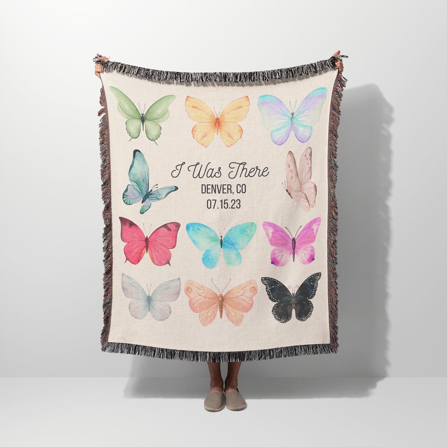 The Butterfly Eras Woven Blankets for Swifties