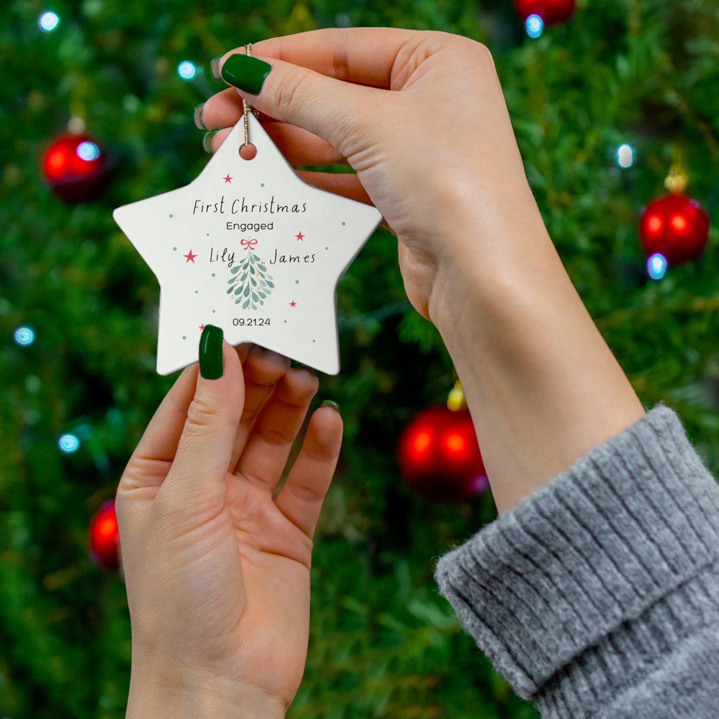 Mistletoe First Christmas Ornament As A Couple