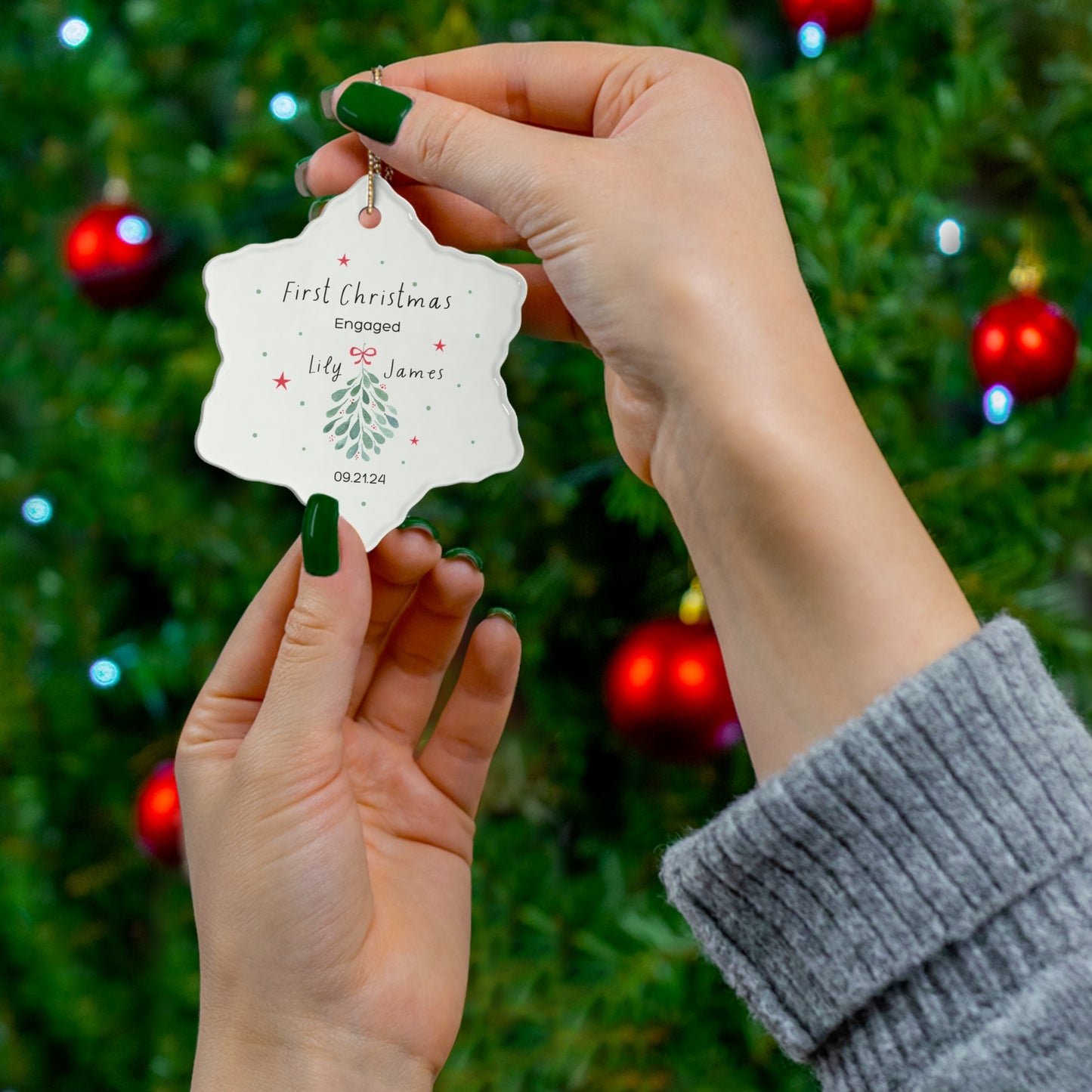 Mistletoe First Christmas Ornament As A Couple