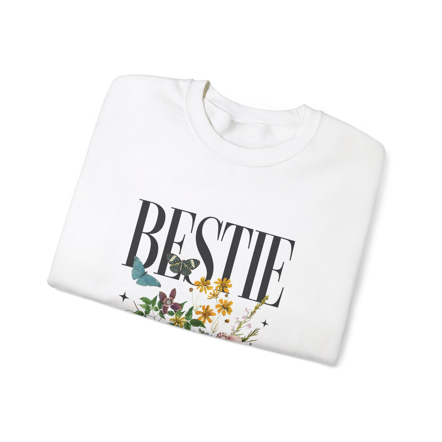 Bestie Bridesmaid Proposal Vintage Wildflower Sweatshirt