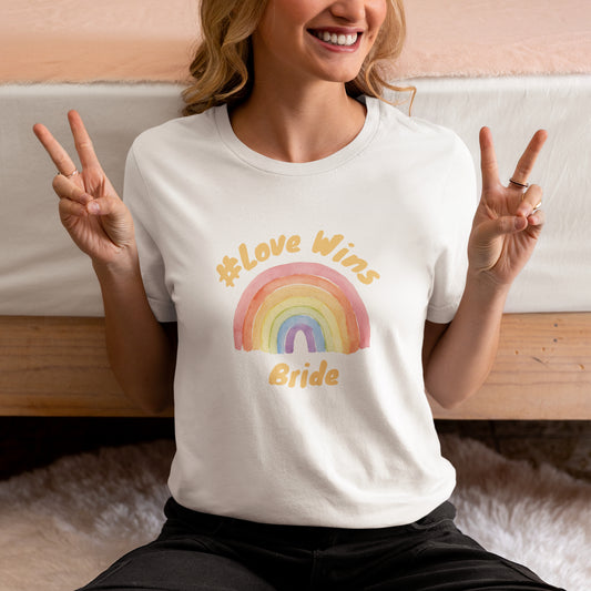 Love Wins Bride Tshirt