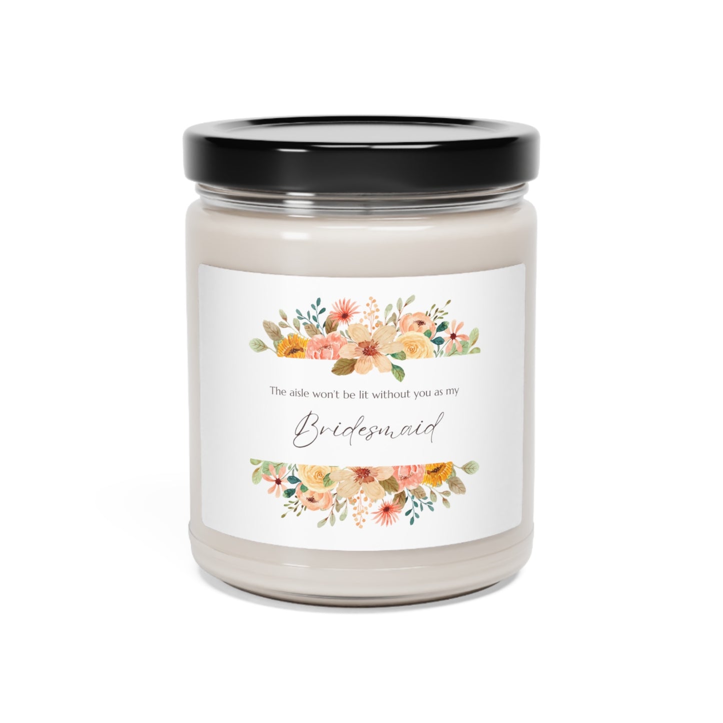 Be My Bridesmaid Proposal Candle