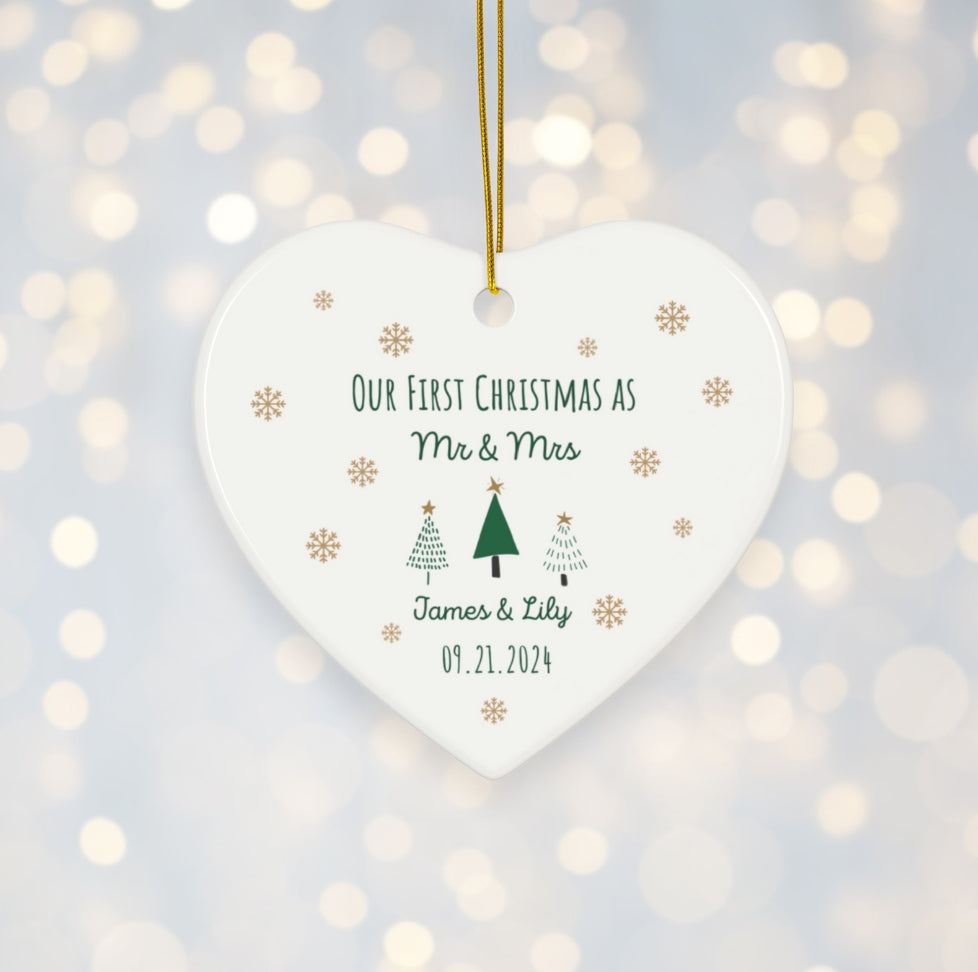 Our First Christmas As Mr & Mrs Ornament