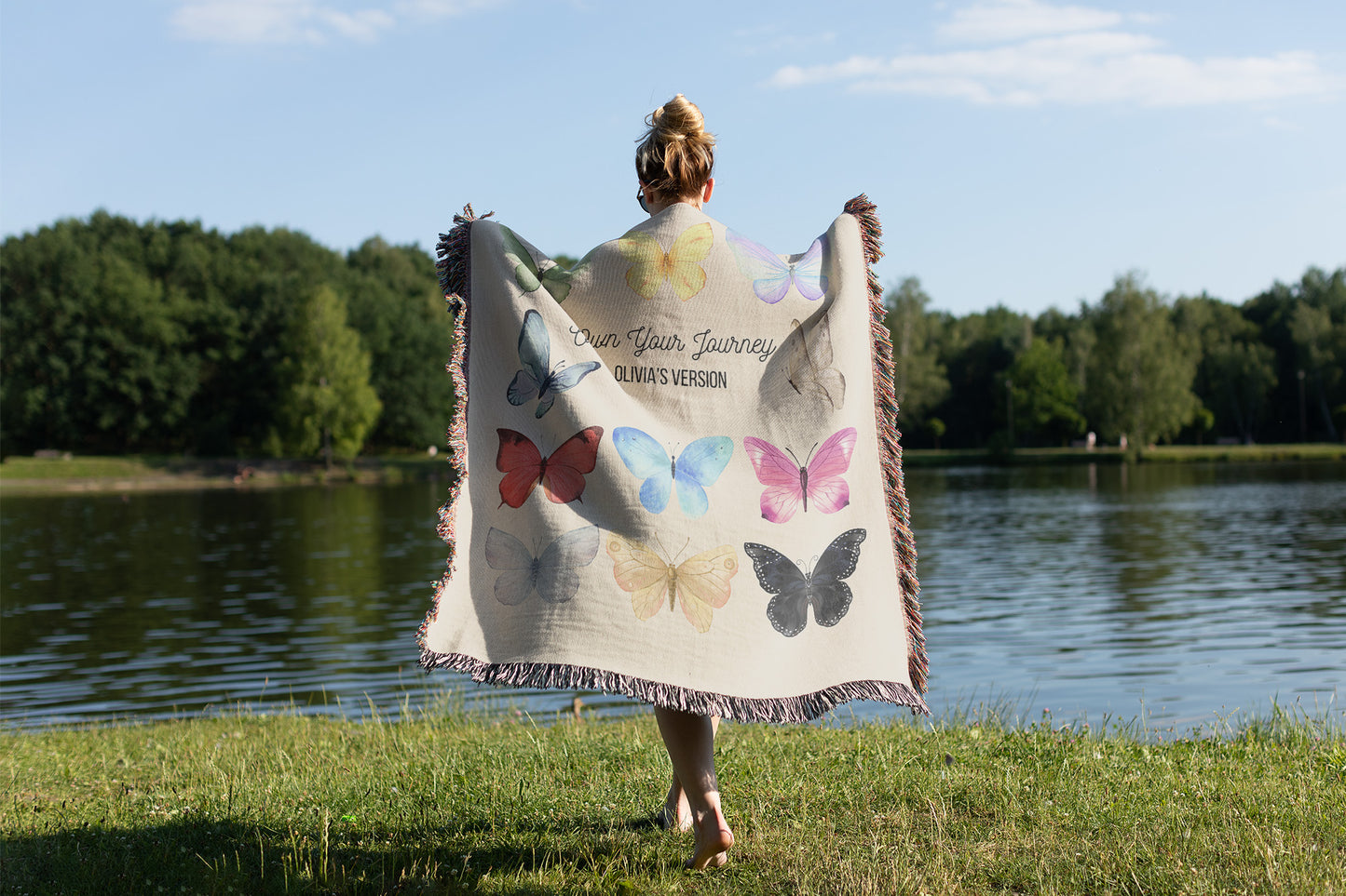 The Butterfly Eras Woven Blankets for Swifties
