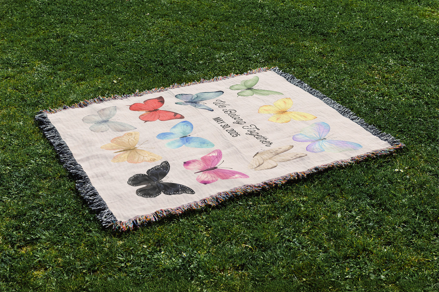 The Butterfly Eras Woven Blankets for Swifties