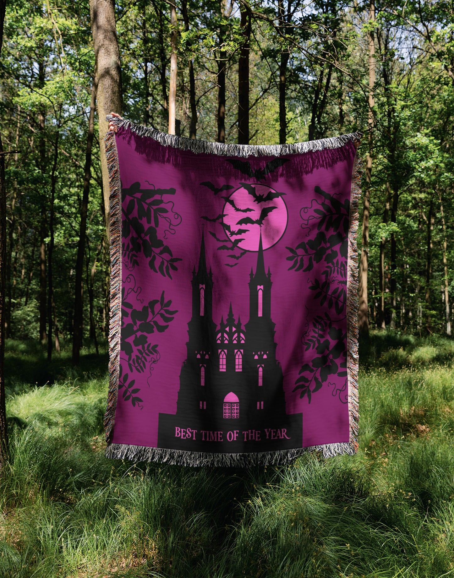 Castle Night Woven Blanket