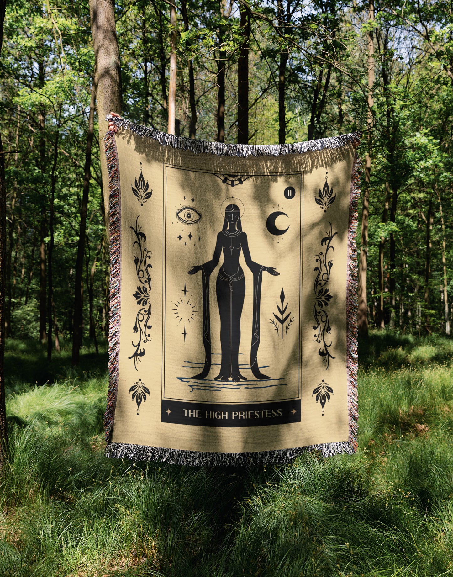 The High Priestess Woven Blanket