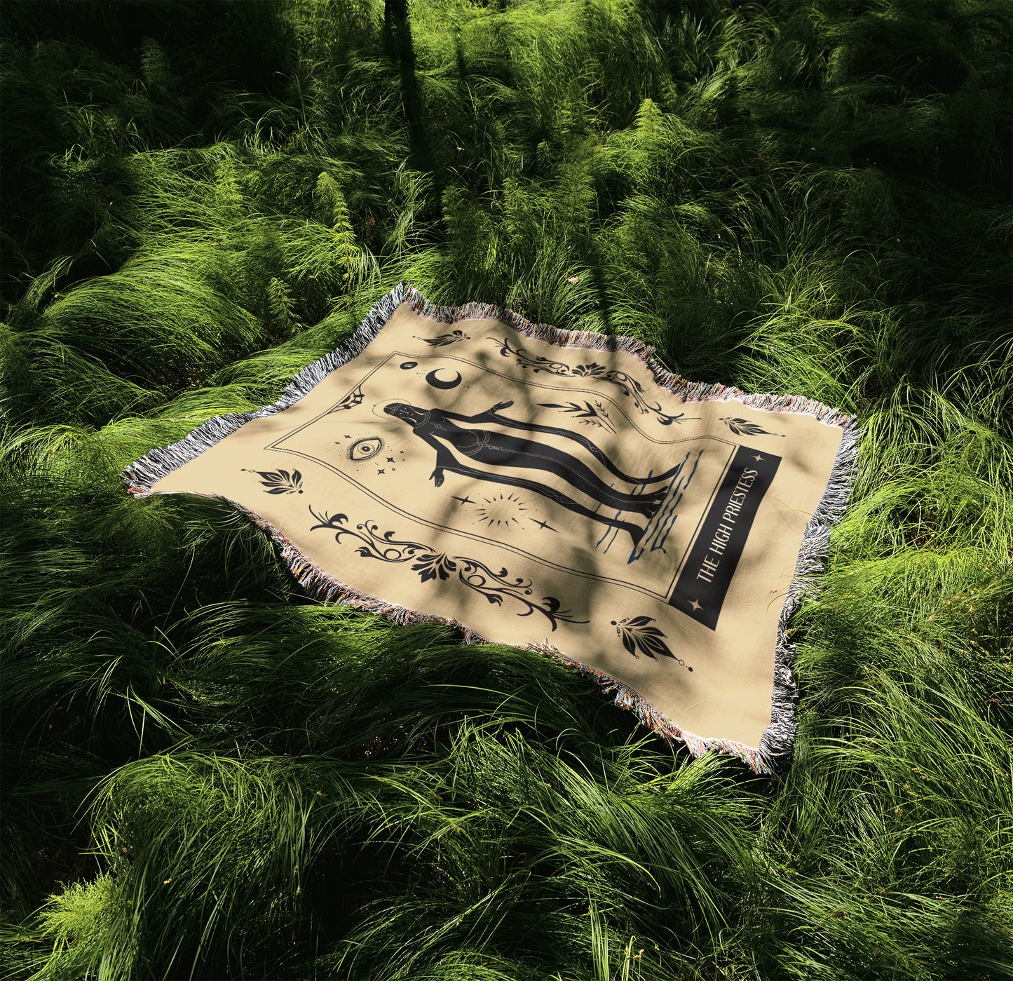 The High Priestess Woven Blanket