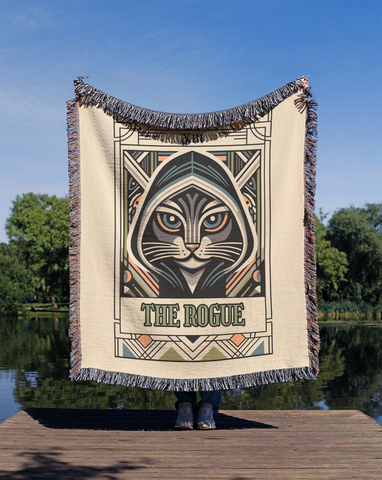 The Rogue Cat Woven Blanket