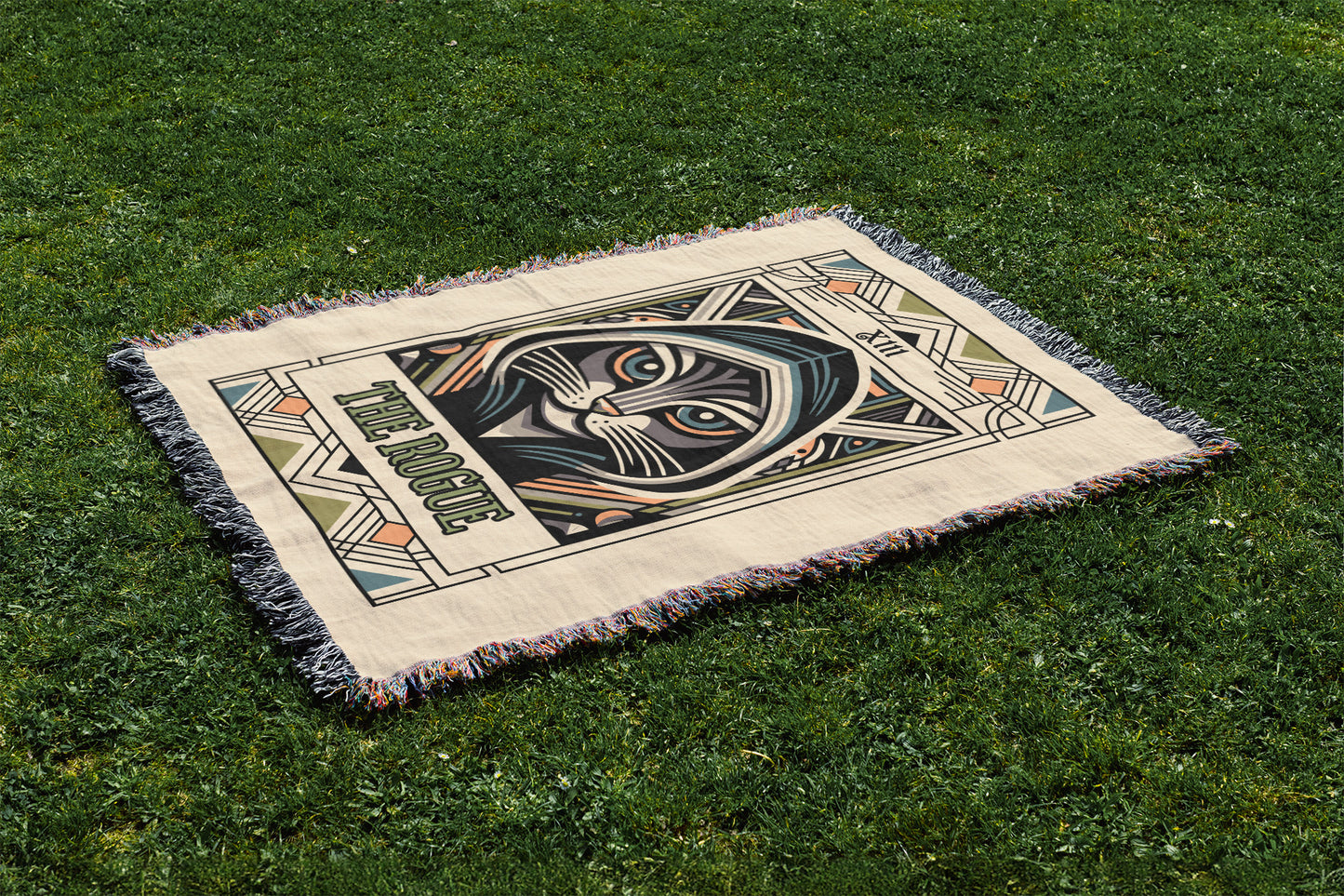 The Rogue Cat Woven Blanket