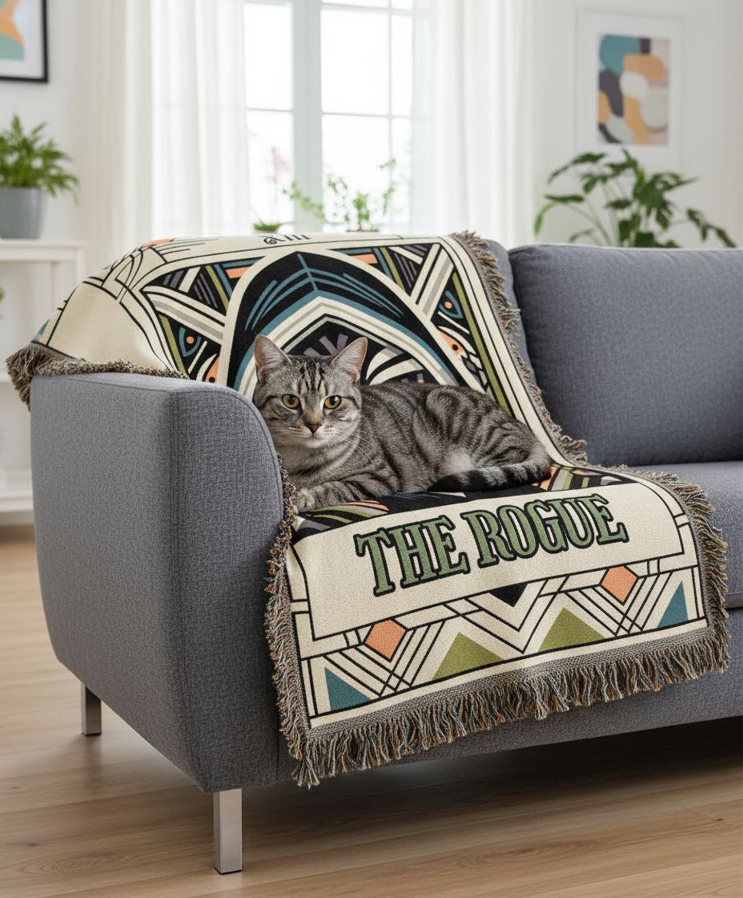 The Rogue Cat Woven Blanket