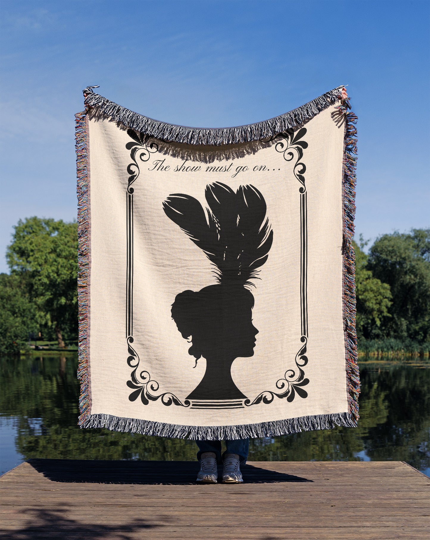 The Show Must Go On Ivory Blanket