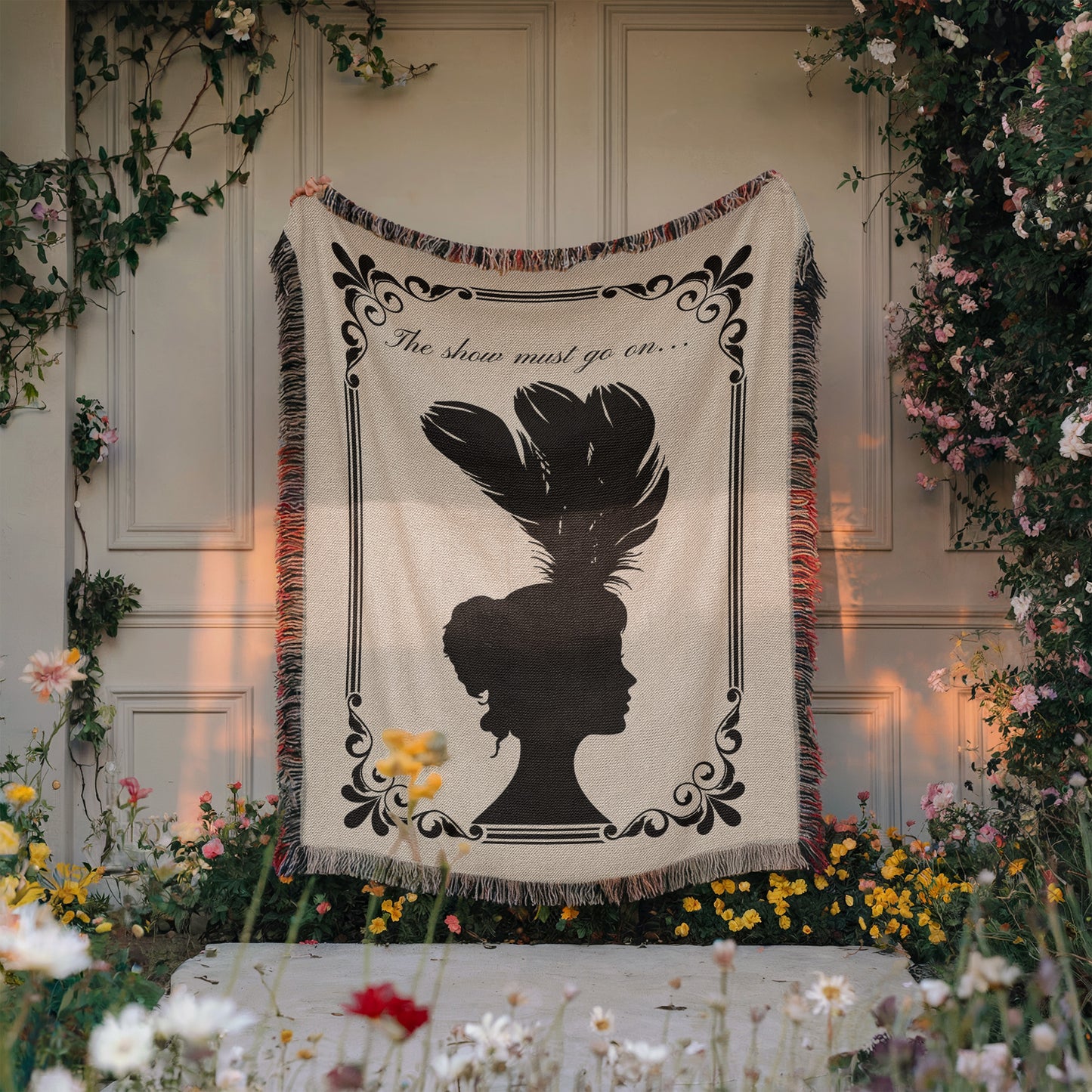 The Show Must Go On Ivory Blanket