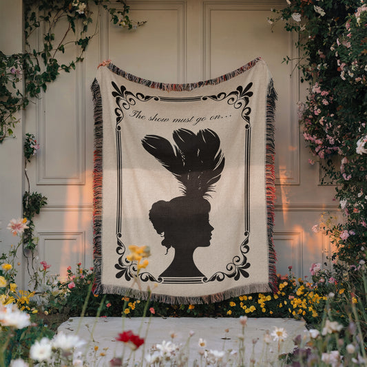 The Show Must Go On Ivory Blanket