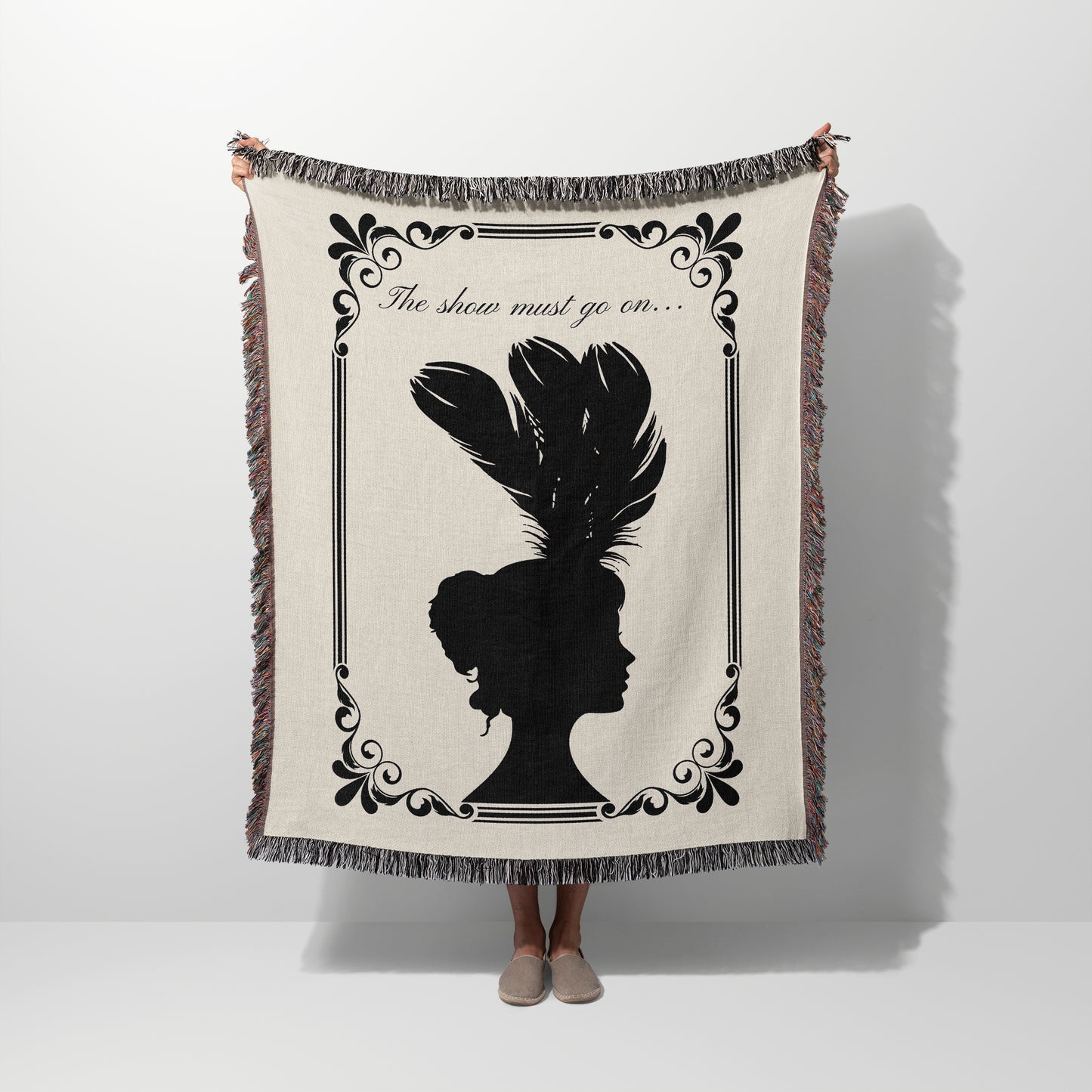 The Show Must Go On Ivory Blanket