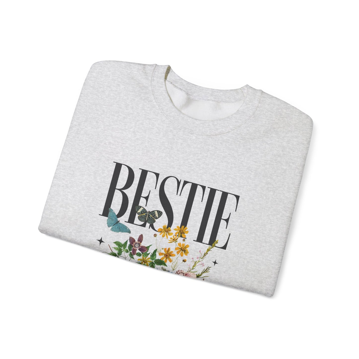 Bestie Bridesmaid Proposal Vintage Wildflower Sweatshirt