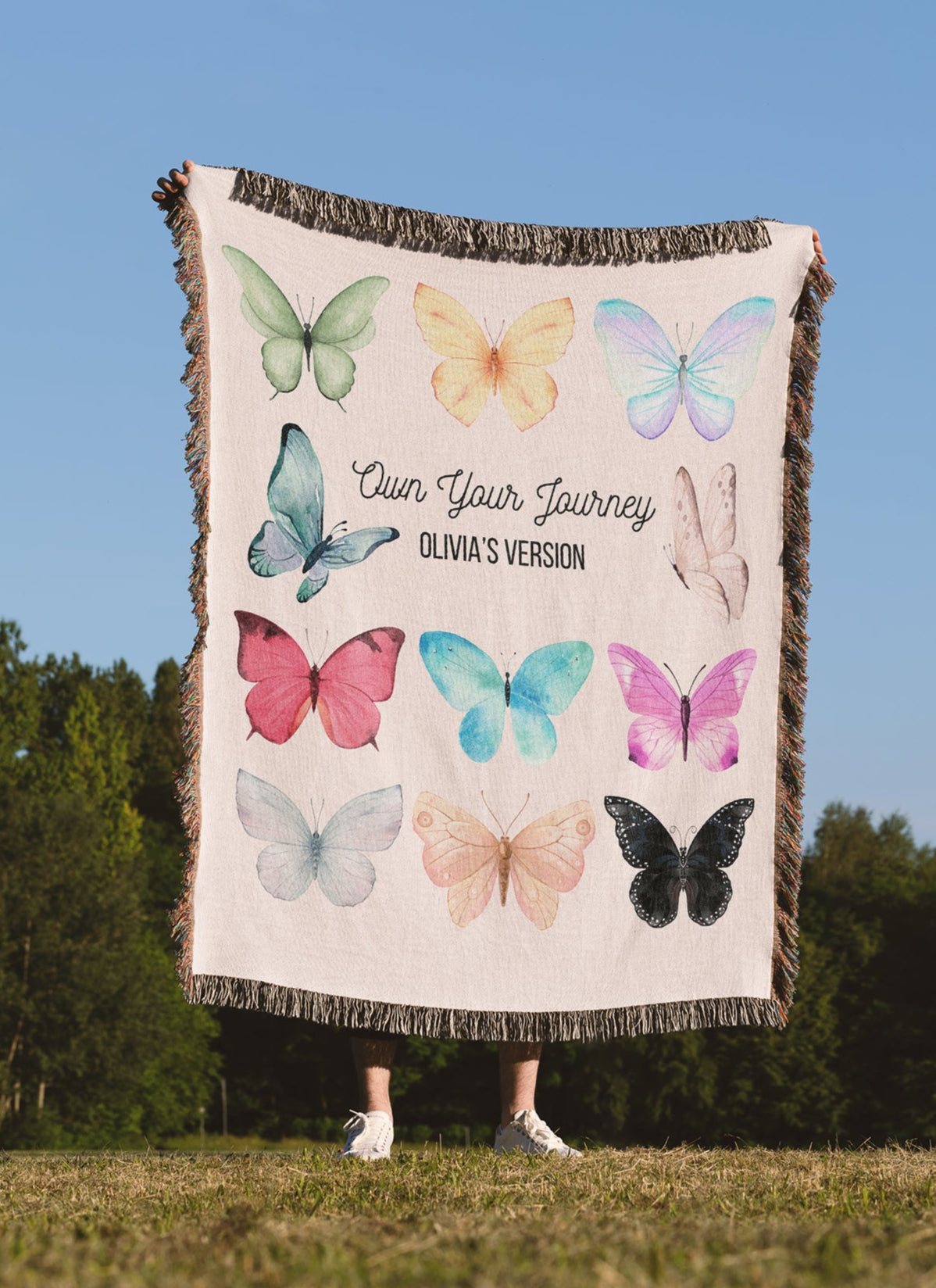 The Butterfly Eras Woven Blankets for Swifties