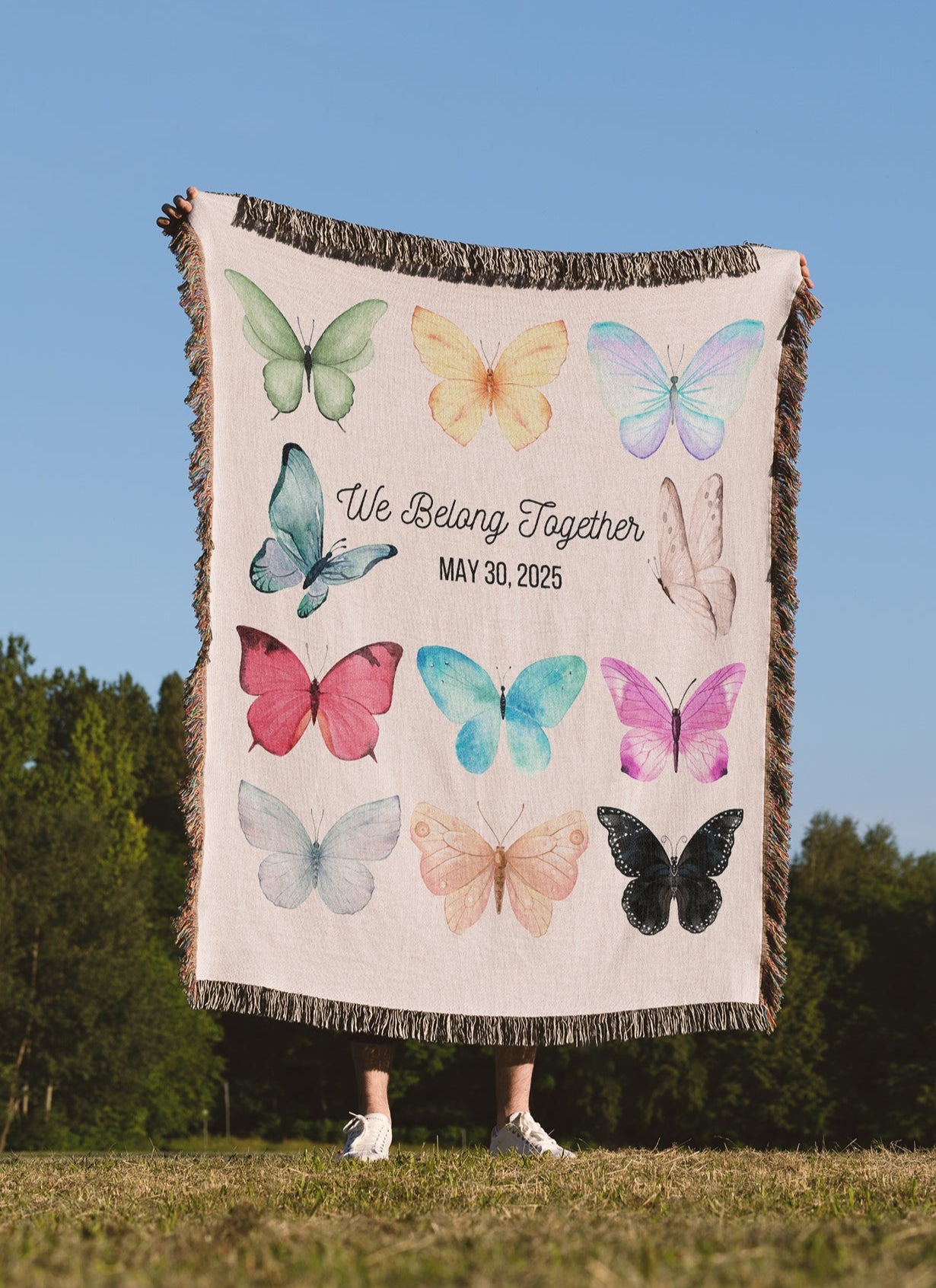 The Butterfly Eras Woven Blankets for Swifties