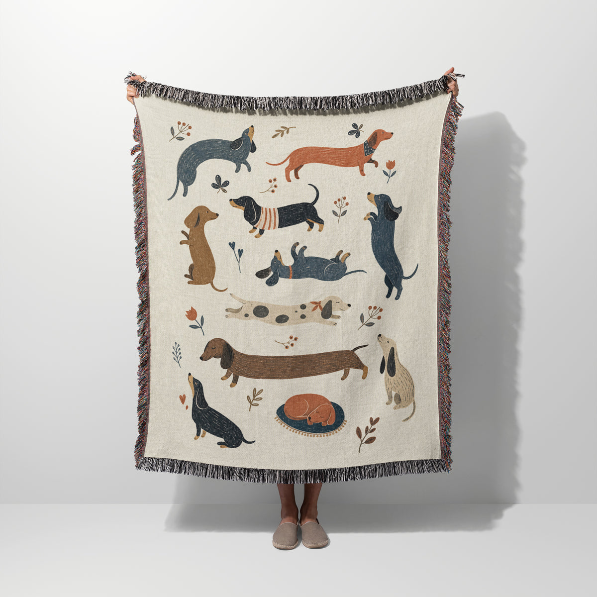 Doxie Days Woven Blanket