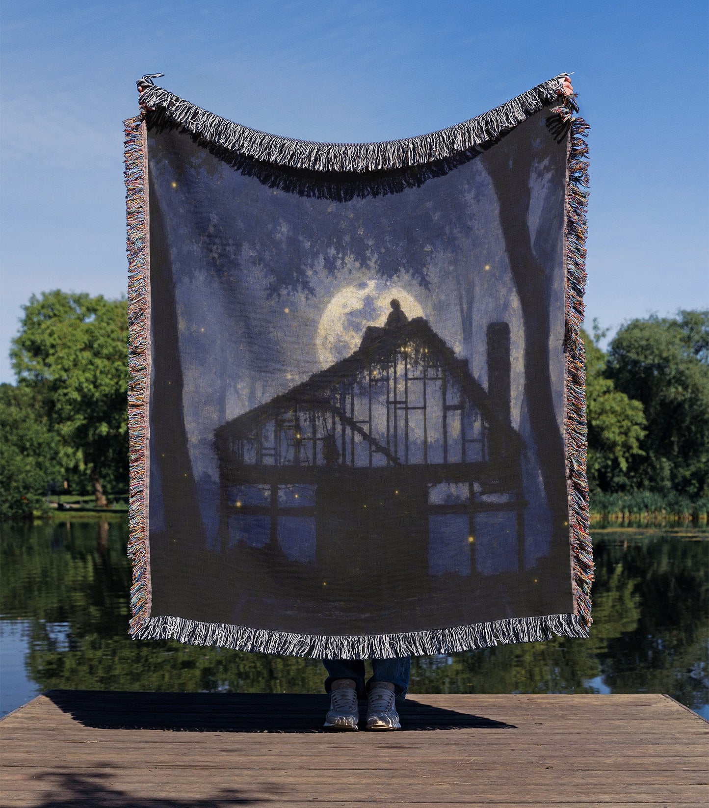 The Enchanted Cabin Woven Blanket