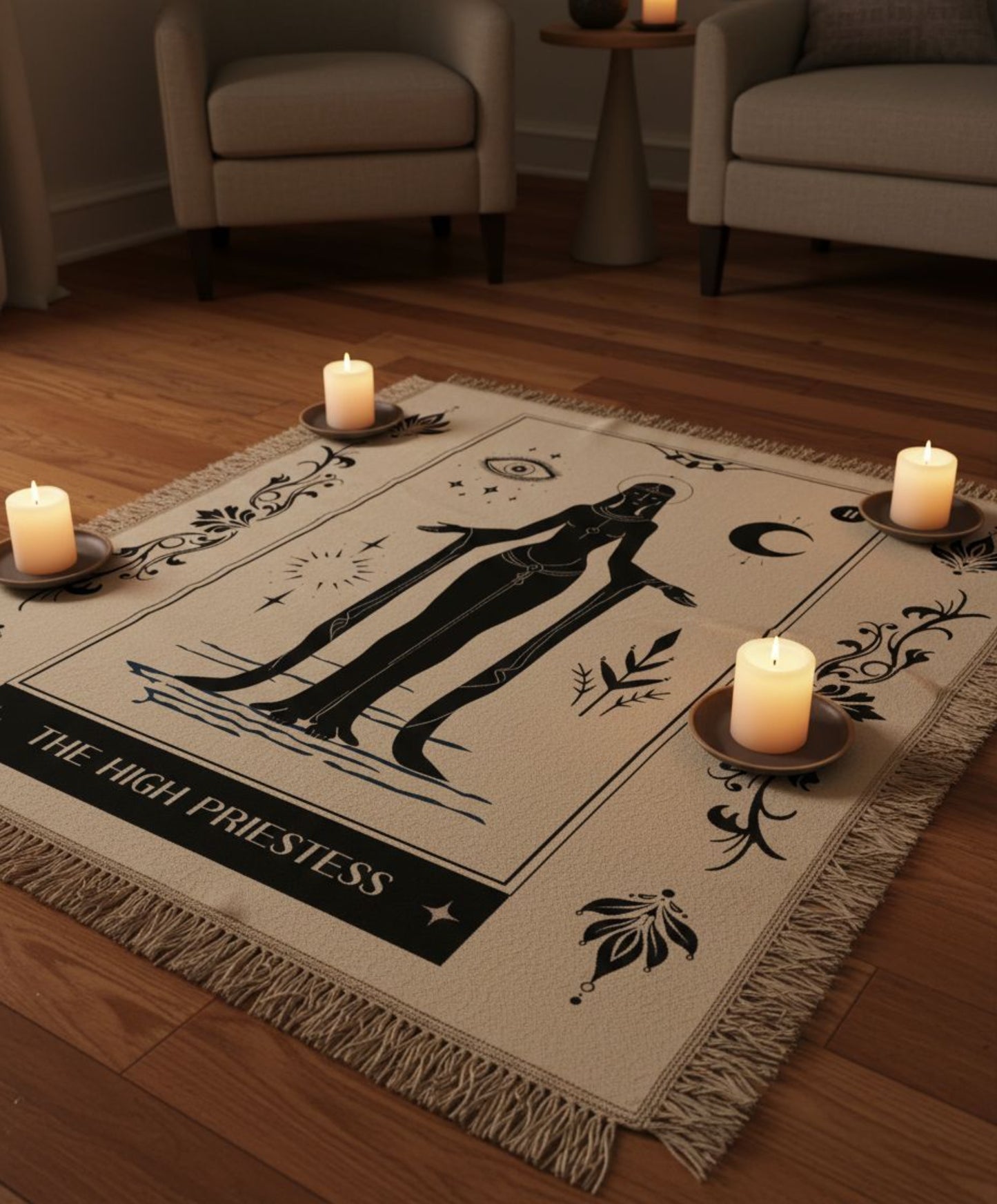 The High Priestess Woven Blanket
