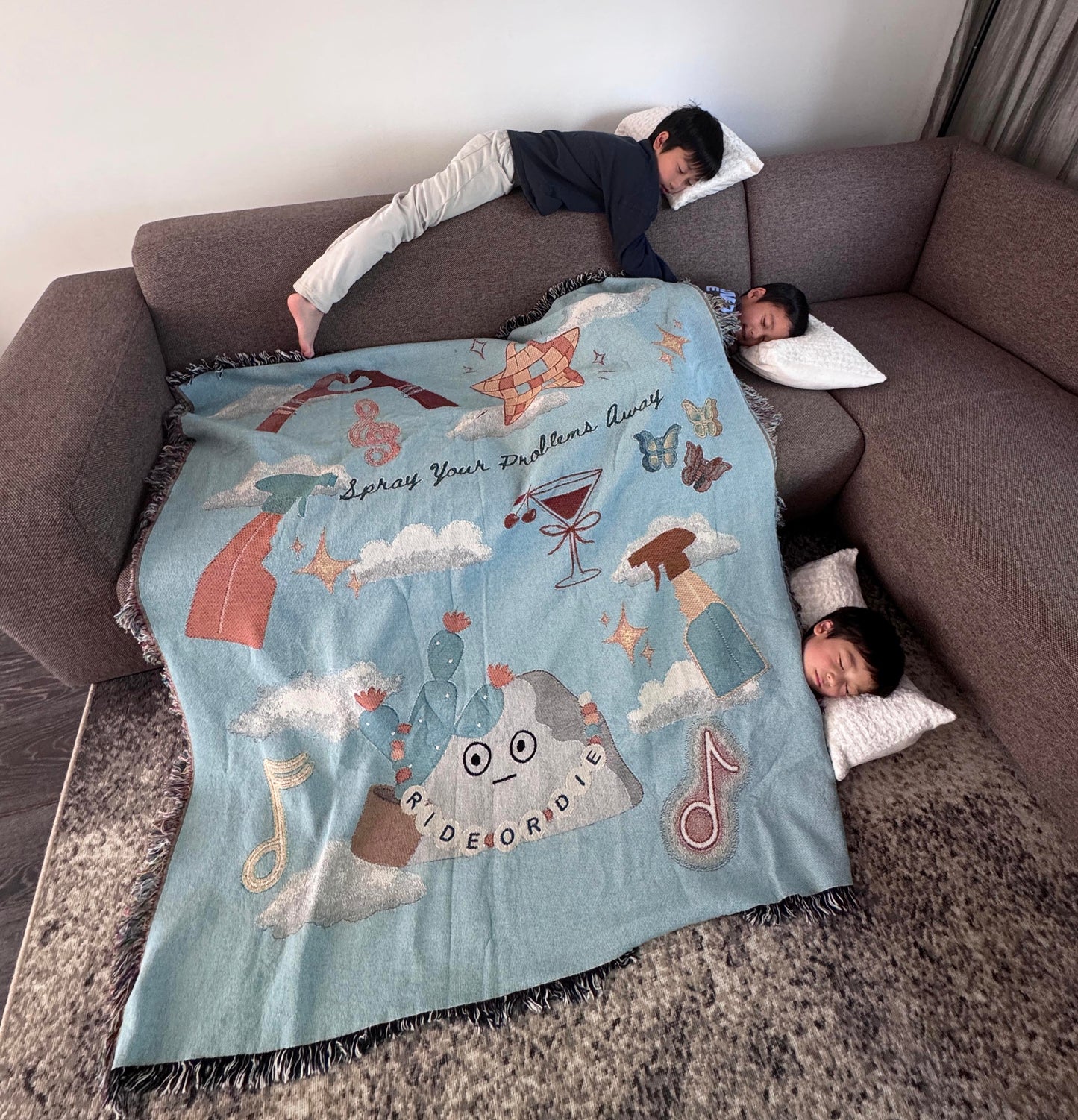 Spray Your Problems Away Blanket