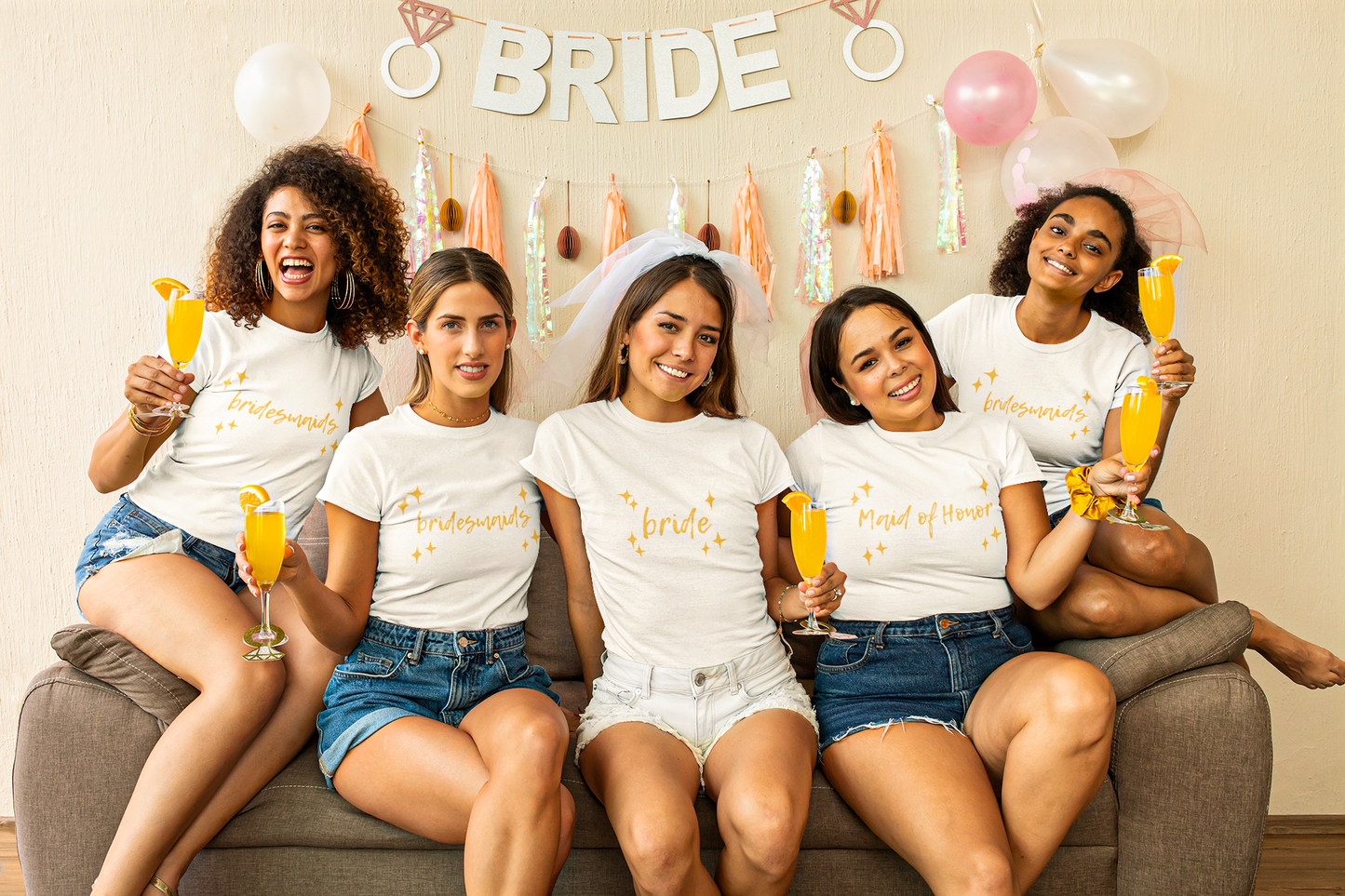 Sparkling Matching Bachelorette Weekend Shirts