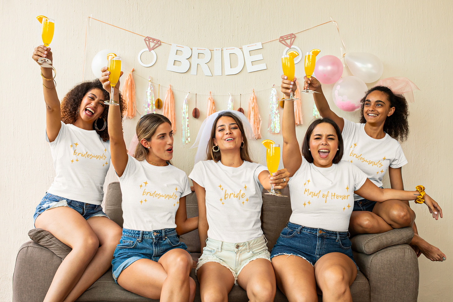 Sparkling Matching Bachelorette Weekend Shirts